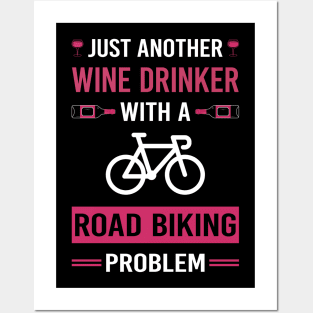 Wine Drinker Road Biking Posters and Art